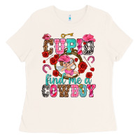 Bone cupid find me a cowboy Ladies Tee - NancyCooperArtShop