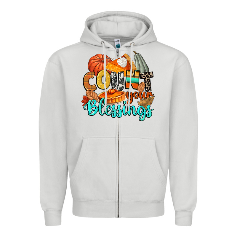 Count Your Blessings Zipper Hoodie by CowGirlArtShop | Teevron