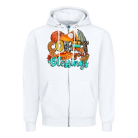 White count your blessings Zipper Hoodie - CowGirlArtShop