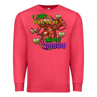 Cardinal Crawfish i just want to be loved bayou Premium Sweatshirt - FaDigitalArtStudio