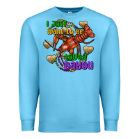 Ocean Blue Crawfish i just want to be loved bayou Premium Sweatshirt - FaDigitalArtStudio