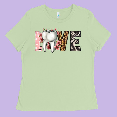 Love Dentist Life Ladies Tee Designed By Jasminsmagicworld