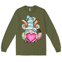 Army Green Easter gnome Long Sleeve Tee - RanaPortraitStore
