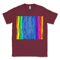Burgundy LGBTQ+ Pride American Flag Tumbler Classic Tee - BundleAndBundleShop