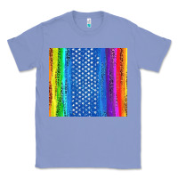 Colony Blue LGBTQ+ Pride American Flag Tumbler Classic Tee - BundleAndBundleShop