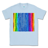 Dusty Blue LGBTQ+ Pride American Flag Tumbler Classic Tee - BundleAndBundleShop