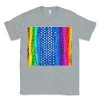 Heather Grey LGBTQ+ Pride American Flag Tumbler Classic Tee - BundleAndBundleShop