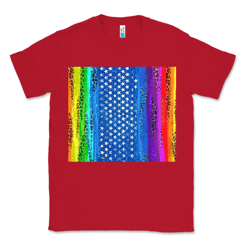 Lgbtq+ Pride American Flag Tumbler Classic Tee by BundleAndBundleShop | Teevron