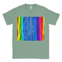 Sage LGBTQ+ Pride American Flag Tumbler Classic Tee - BundleAndBundleShop