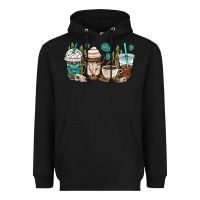 Black bull skull coffee cups Heavyweight Hoodie - OliviaCreatesArt