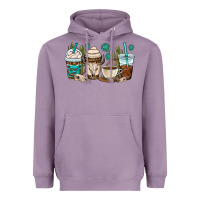 Lavender bull skull coffee cups Heavyweight Hoodie - OliviaCreatesArt