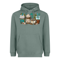 Sage bull skull coffee cups Heavyweight Hoodie - OliviaCreatesArt