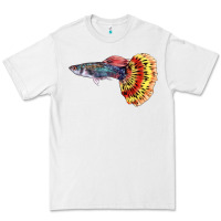 White Guppy Fish Premium Tee - LillyAllenDesigns