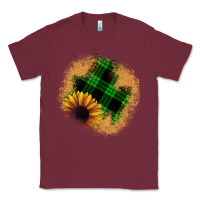 Burgundy sunflower christmas patch Classic Tee - JahusDesignShop