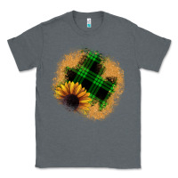 Charcoal Heather sunflower christmas patch Classic Tee - JahusDesignShop