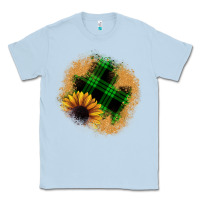 Dusty Blue sunflower christmas patch Classic Tee - JahusDesignShop