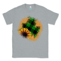 Heather Grey sunflower christmas patch Classic Tee - JahusDesignShop