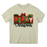 Mossy merry christmas license plate letters Heavy Core Tee - Jasminsmagicworld
