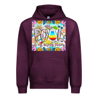 Mauve Wine The Pool Is My Happy Place Urban Hoodie - CowhideDigitalArt