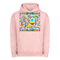 Pigment Salmon The Pool Is My Happy Place Urban Hoodie - CowhideDigitalArt