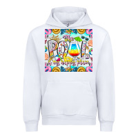 White The Pool Is My Happy Place Urban Hoodie - CowhideDigitalArt