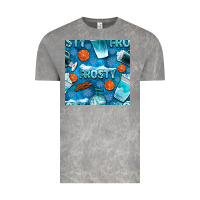 Cloud Rock winter frosty coffee cups and snow seamless pattern bbs Vintage Tee - BundleAndBundleShop