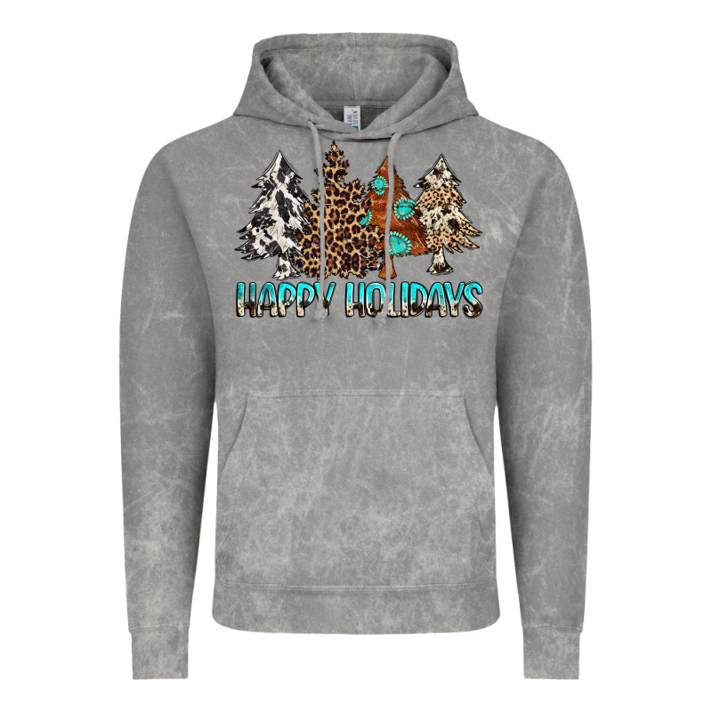 Happy Holidays Trees Vintage Hoodie by MaliasSmallBusiness | Teevron