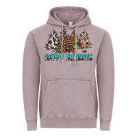 Vintage Zinc Happy Holidays Trees Vintage Hoodie - MaliasSmallBusiness