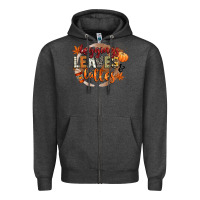 Charcoal Heather leaves and lattes Zipper Hoodie - CowGirlArtShop
