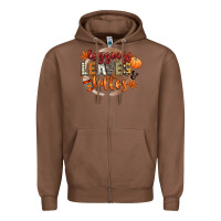 Chestnut leaves and lattes Zipper Hoodie - CowGirlArtShop