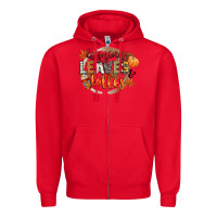 Red leaves and lattes Zipper Hoodie - CowGirlArtShop