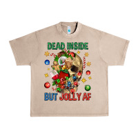 French Oak Dead Inside But Jolly Af Urban Heavy Tee - BundleAndBundleShop