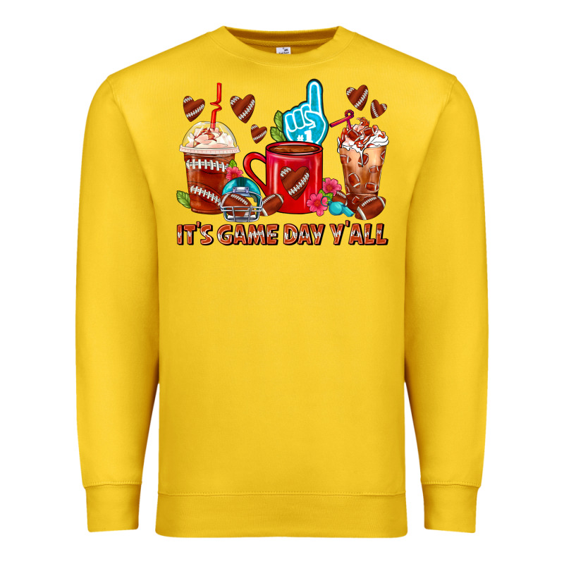 American Football Coffee Cup Premium Sweatshirt by FaDigitalArtStudio | Teevron