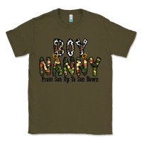 Army Green boy nanny from son up to son down Classic Tee - CowhideDigitalArt