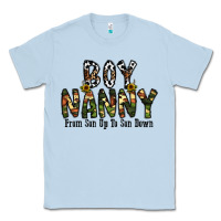 Dusty Blue boy nanny from son up to son down Classic Tee - CowhideDigitalArt