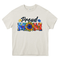 Cream proud mom autism Heavy Core Tee - BarkalooDesign