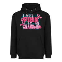 Black i wear pink for my grandma Heavyweight Hoodie - FaDigitalArtStudio