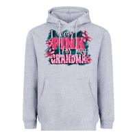 Heather Grey i wear pink for my grandma Heavyweight Hoodie - FaDigitalArtStudio