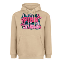 Mushroom i wear pink for my grandma Heavyweight Hoodie - FaDigitalArtStudio