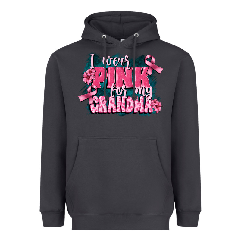 I Wear Pink For My Grandma Heavyweight Hoodie by FaDigitalArtStudio | Teevron