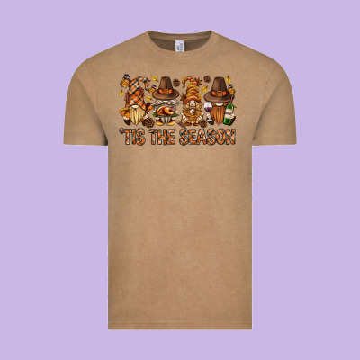 'tis The Season Gnomies Bbs Vintage Tee Designed By Bundleandbundleshop