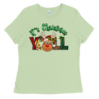 Matcha it's christmas y'all reindeer Ladies Tee - Jasminsmagicworld