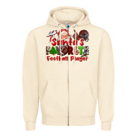 Sandshell santas favorite  football player Zipper Hoodie - CowGirlArtShop