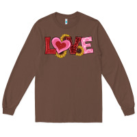 Chestnut valentines day love sunflowers Long Sleeve Tee - RanaPortraitStore