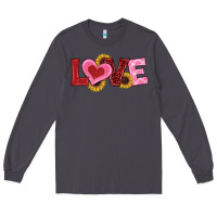 Smoke valentines day love sunflowers Long Sleeve Tee - RanaPortraitStore