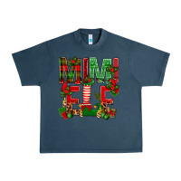 Midnight Navy Christmas Mimi Elf Urban Heavy Tee - BundleAndBundleShop
