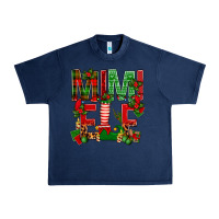 Navy Christmas Mimi Elf Urban Heavy Tee - BundleAndBundleShop