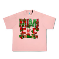 Salmon Christmas Mimi Elf Urban Heavy Tee - BundleAndBundleShop