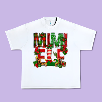 Christmas Mimi Elf Urban Heavy Tee Designed By Bundleandbundleshop