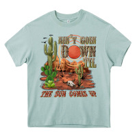 Arona aintgoin down til the sun comes up desert Heavy Core Tee - NancyCooperArtShop